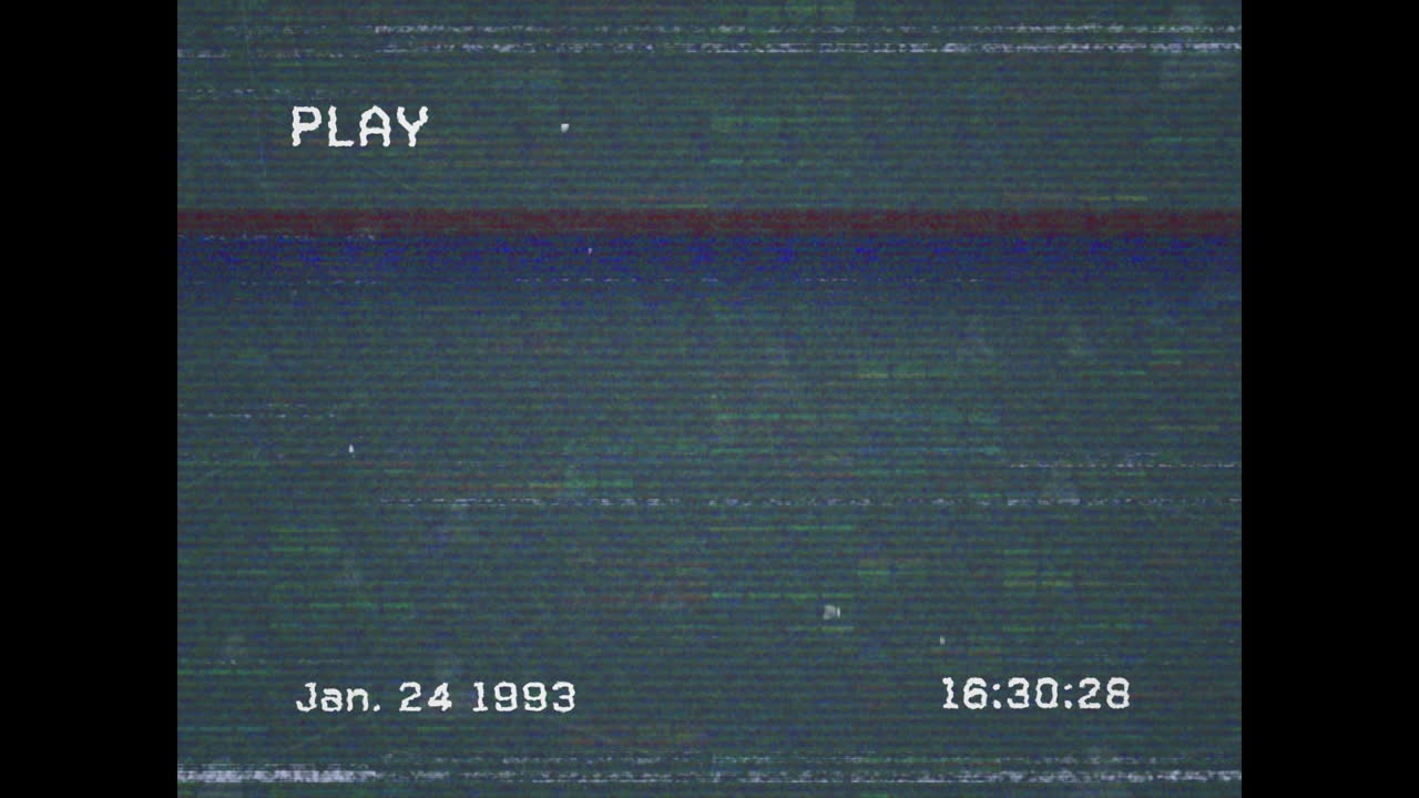 Animation of screen with digital interface, network of connections and data processing with glitch