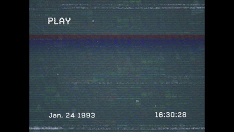 animación de la pantalla con interfaz digital, red de conexiones y procesamiento de datos con fallas