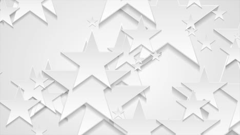 estrellas de papel gris y blanco fondo de movimiento corporativo abstracto