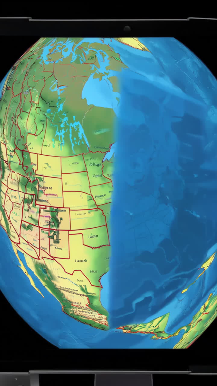 карта мира с маркерами местоположения