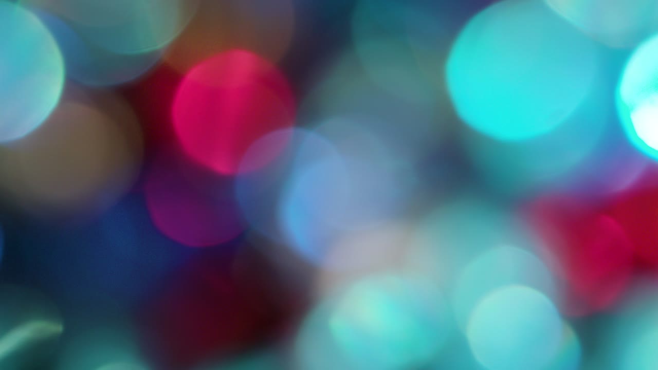 la rotación de los círculos bokeh en el sentido de las agujas del reloj