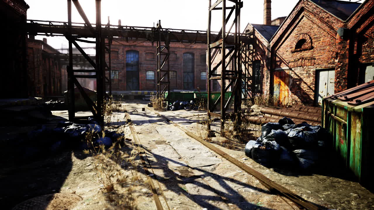 오래된 공장 건물에 위치한 현대적인 로프트 스타일의 사무실