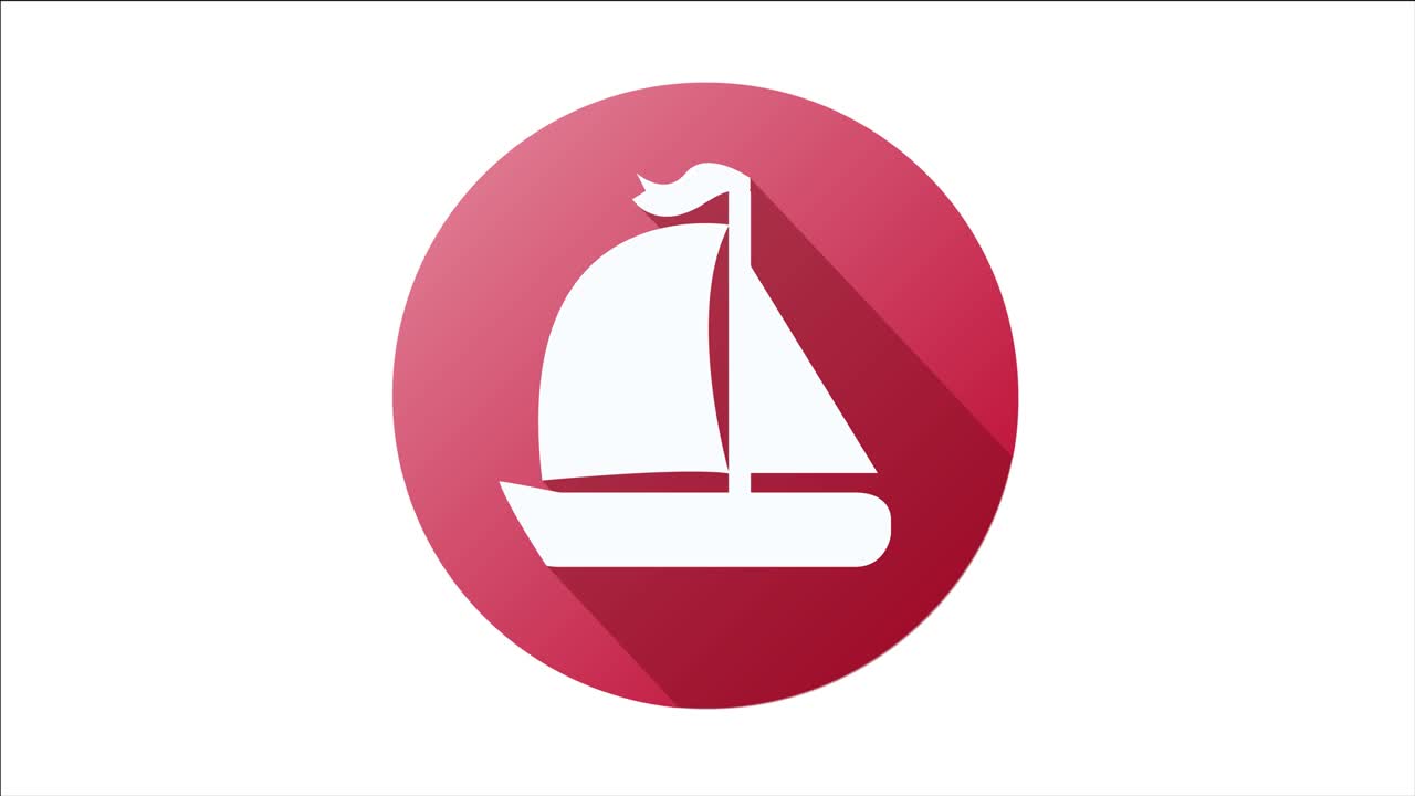 야트 애니메이션 아이콘이 색으로 분리되어 있습니다.