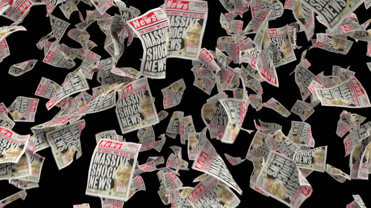 Newspapers fall news paper tabloid journalism headline story press paparazzi 4k