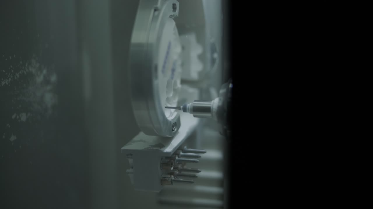 máquina de corte por cnc de coronas de zirconia a partir de circonia sin cocer