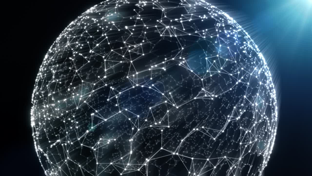 Fantasy Technology Loop Animation Plexus