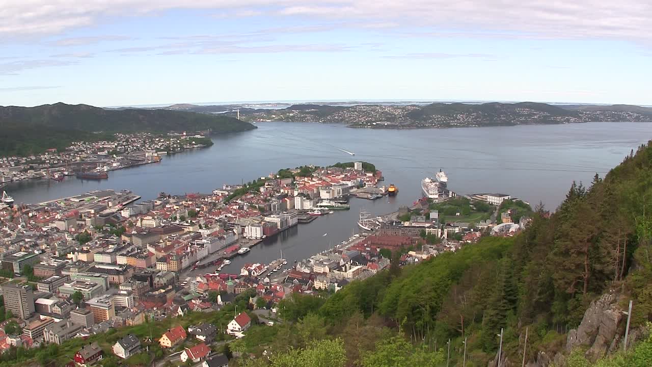Bugten ved Bergen i Norge. Europa-2