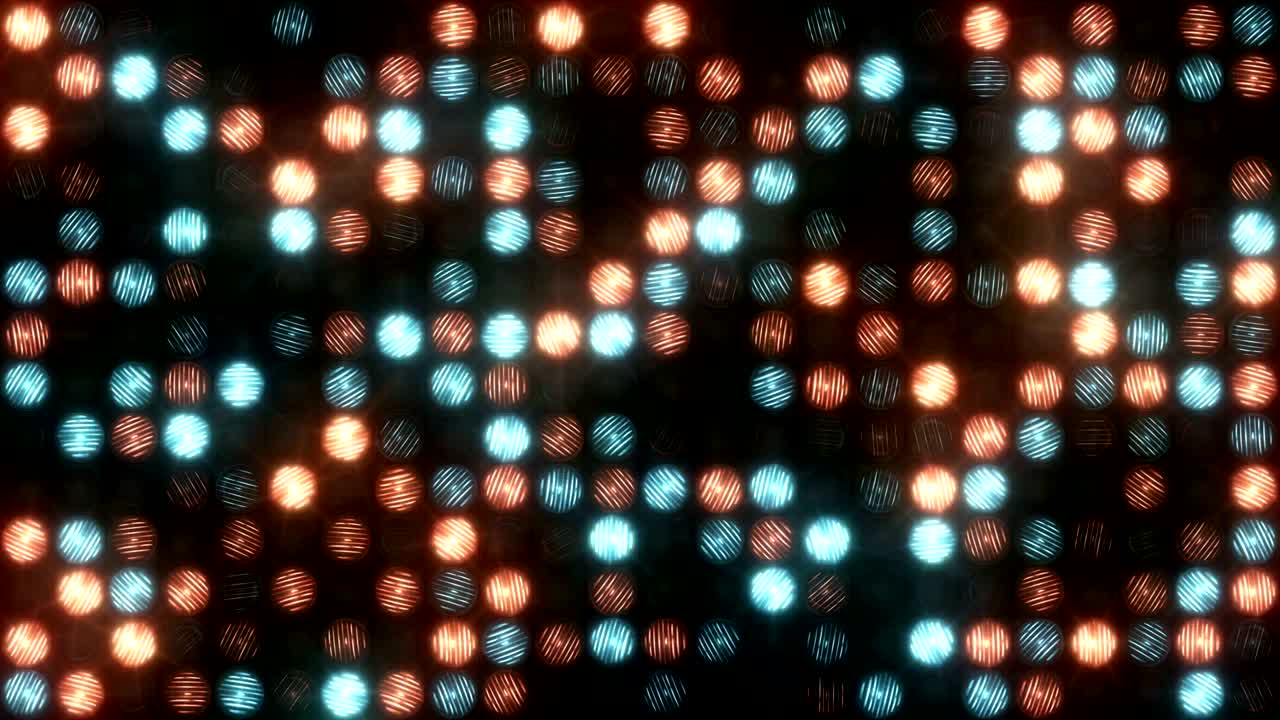 A glittering orange-blue wall of light