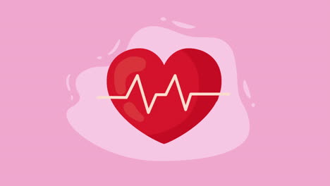 heart with heartbeat graphic