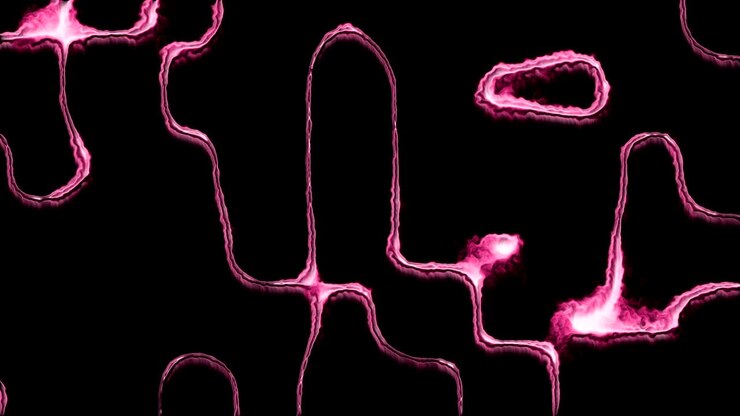 Animazione di sfondo fluido astratto. Loop continuo