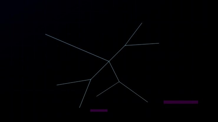 Abstrakt Digital Netværksvisualisering med Pulserende Datanoder