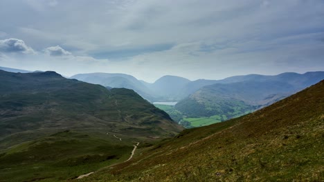 Schwenkzeitraffer-Im-Lake-District-In-Der-Nähe-Von-Patterdale