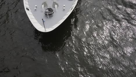 slow motion: sightseeing boat on tour in berlin on river spree passing by