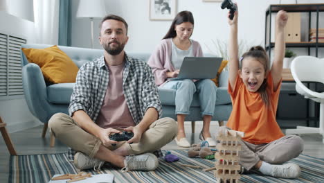 tiempo de diversión en familia
