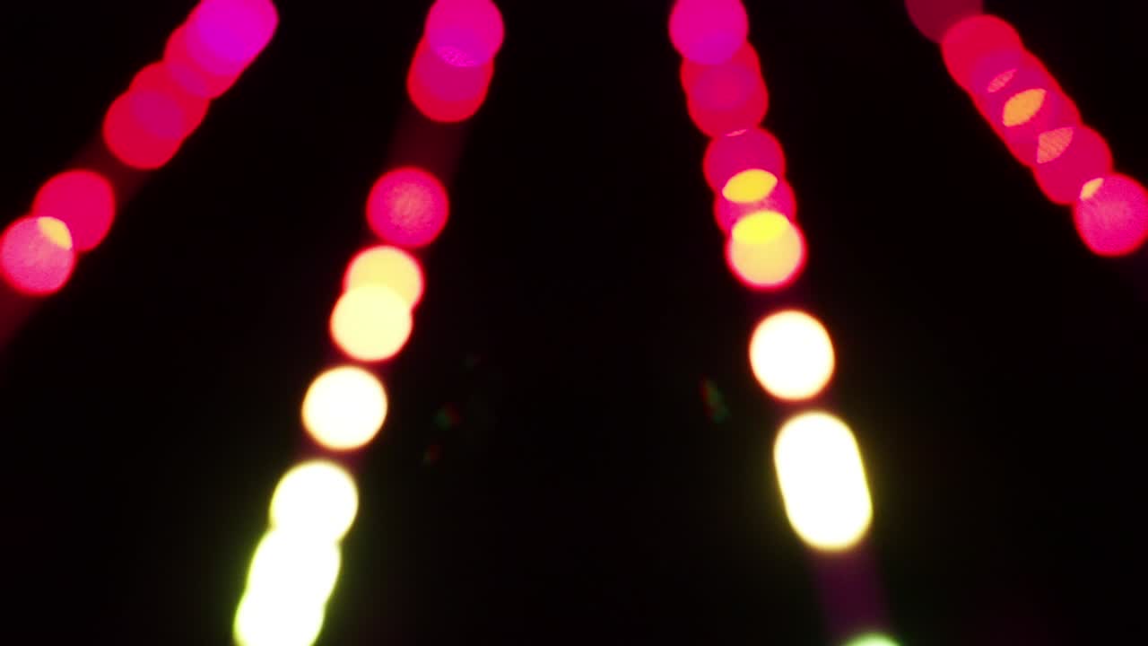 Farve sløret bokeh neonlys