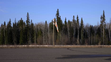 A-Broken-Windbag-On-Runway-Of-Fort-St