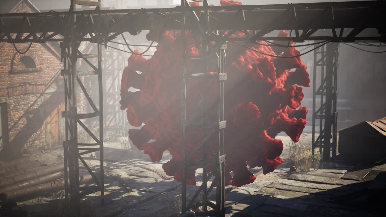 Coronavirus COVID 19 quarantine on empty city streets