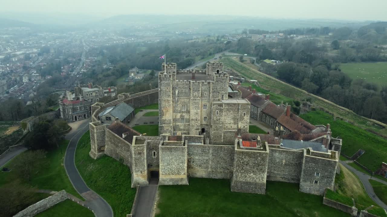 Aerial View of Dover Castle