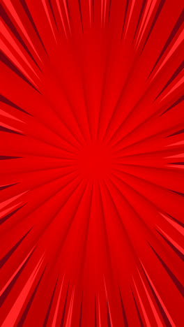 motion graphic of flat design red comic style background