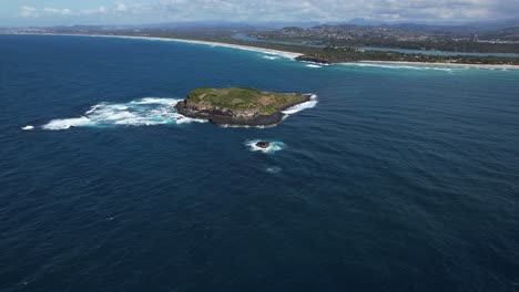 el cabo de finger y la isla de cook en nueva gales del sur, australia - panorámica aérea