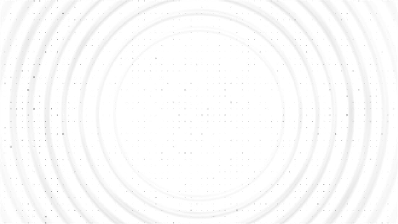 fondo de movimiento tecnológico blanco abstracto con anillos metálicos