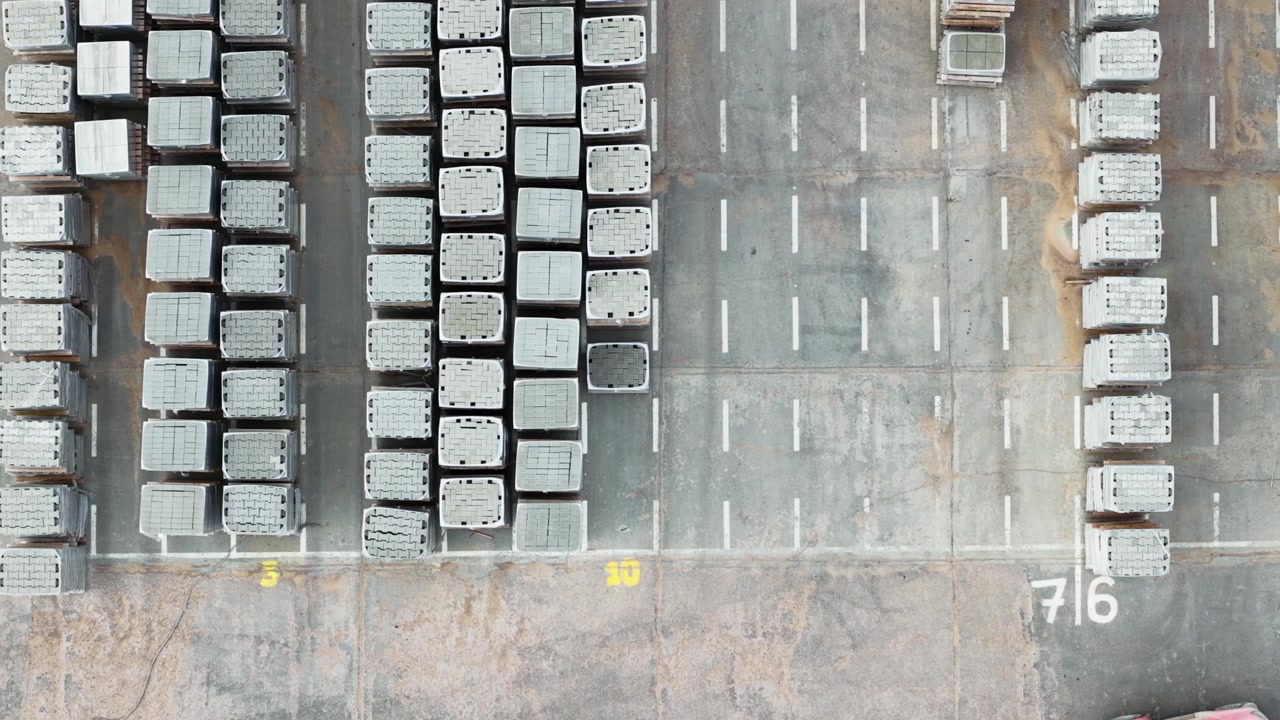 Top-down industrial storage, supply planning, inventory and material flow