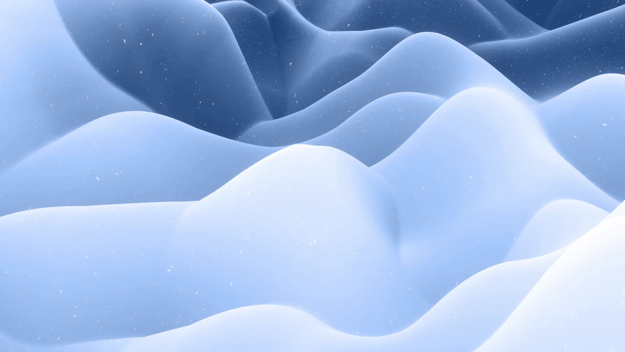 아름답고 추상적인 3d 표면, 반이는 반거리, 추상 3d 파동이 루프로 표면에 달립니다. 검은 회색 그라디언트, 가운 내부 반이는 부드러운 매트 재료, 부드럽게 4k 애니메이션.