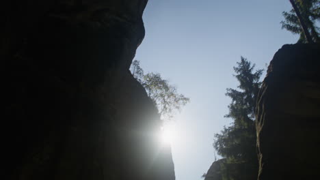 a natural stone formations called a "stone town" in czech republic
