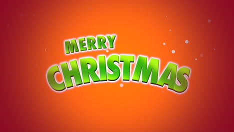 Merry-Christmas-text-on-orange-background