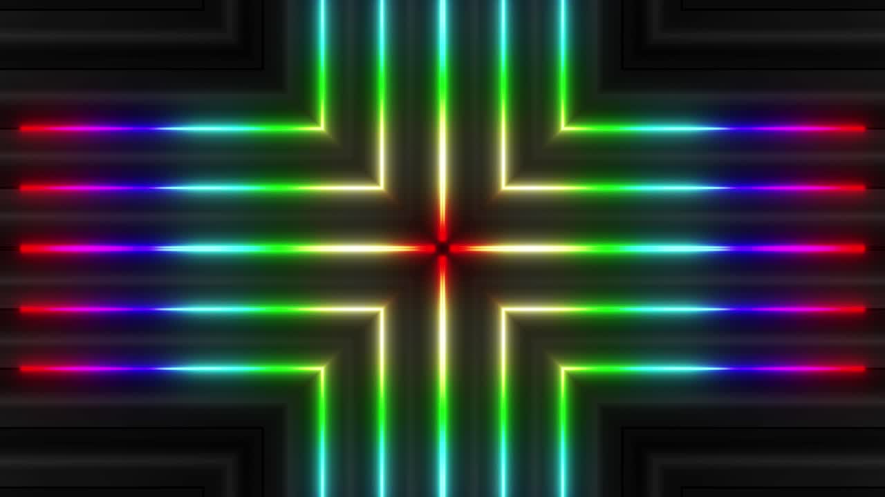 Abstract Neon Light Patterns