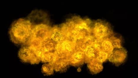 fire explosion motion graphics with night background