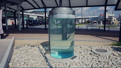 kappa yokai water tank outside jr fukusaki station in hyogo prefecture 4k