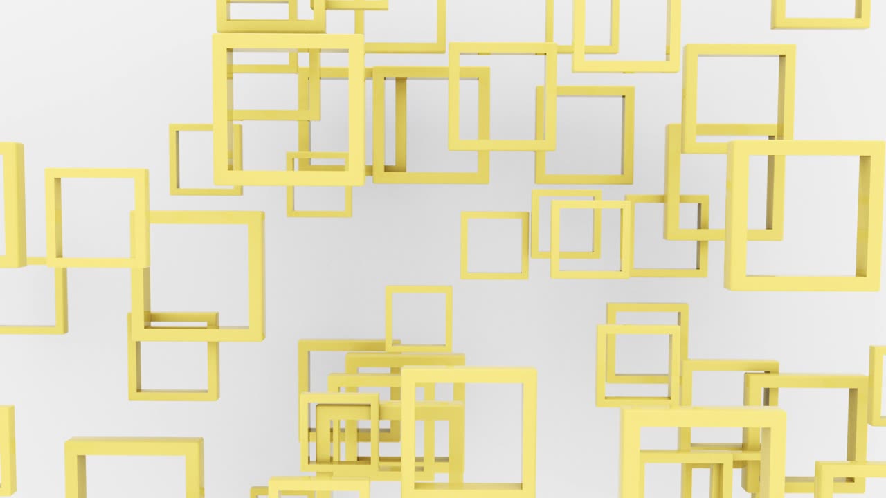 fondo abstracto cuadrados de color 3d formas de animación 4k. imágenes en bucle.