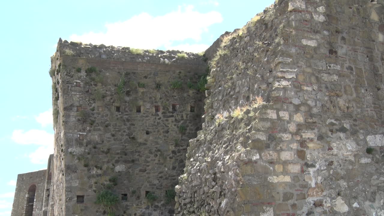 Great Wall Of The Fortress From The Middle Ages