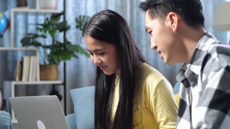 sibling learning together at home