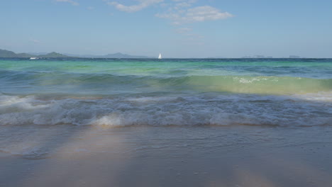 crystal-clear water on koh kradan, thailand the world's most beautiful beach