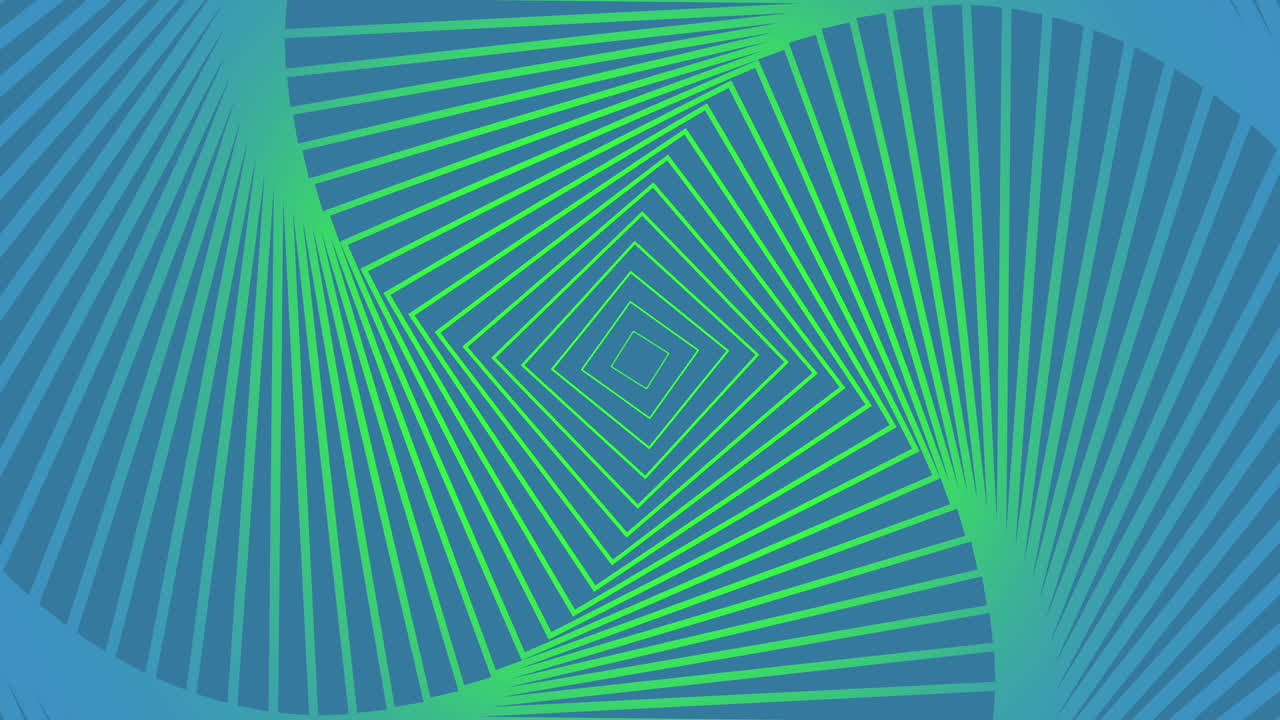 Blue and green striped grid abstract and captivating modern art