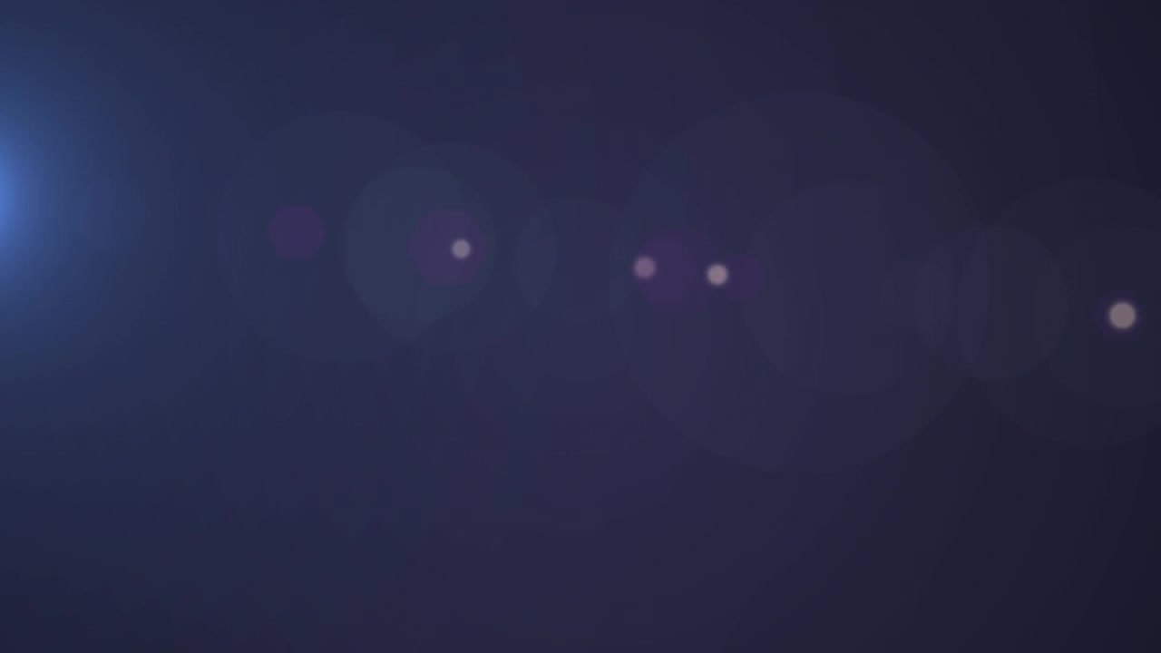 Animation von Lichtspuren auf schwarzem Hintergrund.