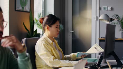 two people working in an office