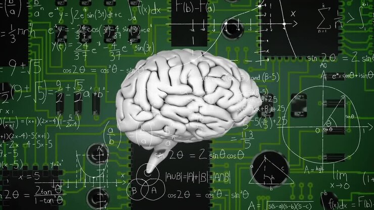 Animation of human brain and mathematical data processing