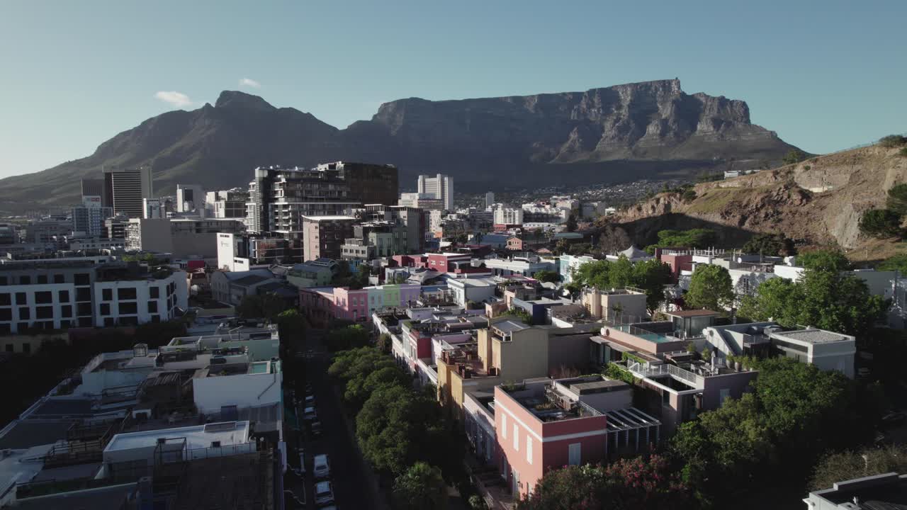 Aerial View Over Waterkant and Table Mountain
