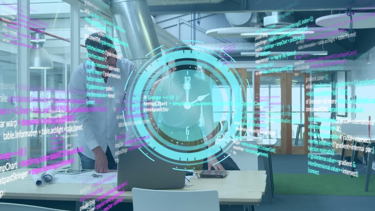 다양한 사업가들이 이야기하는 데이터 처리의 애니메이션