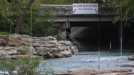 shots of the rapids in the san marcos river on a long lens