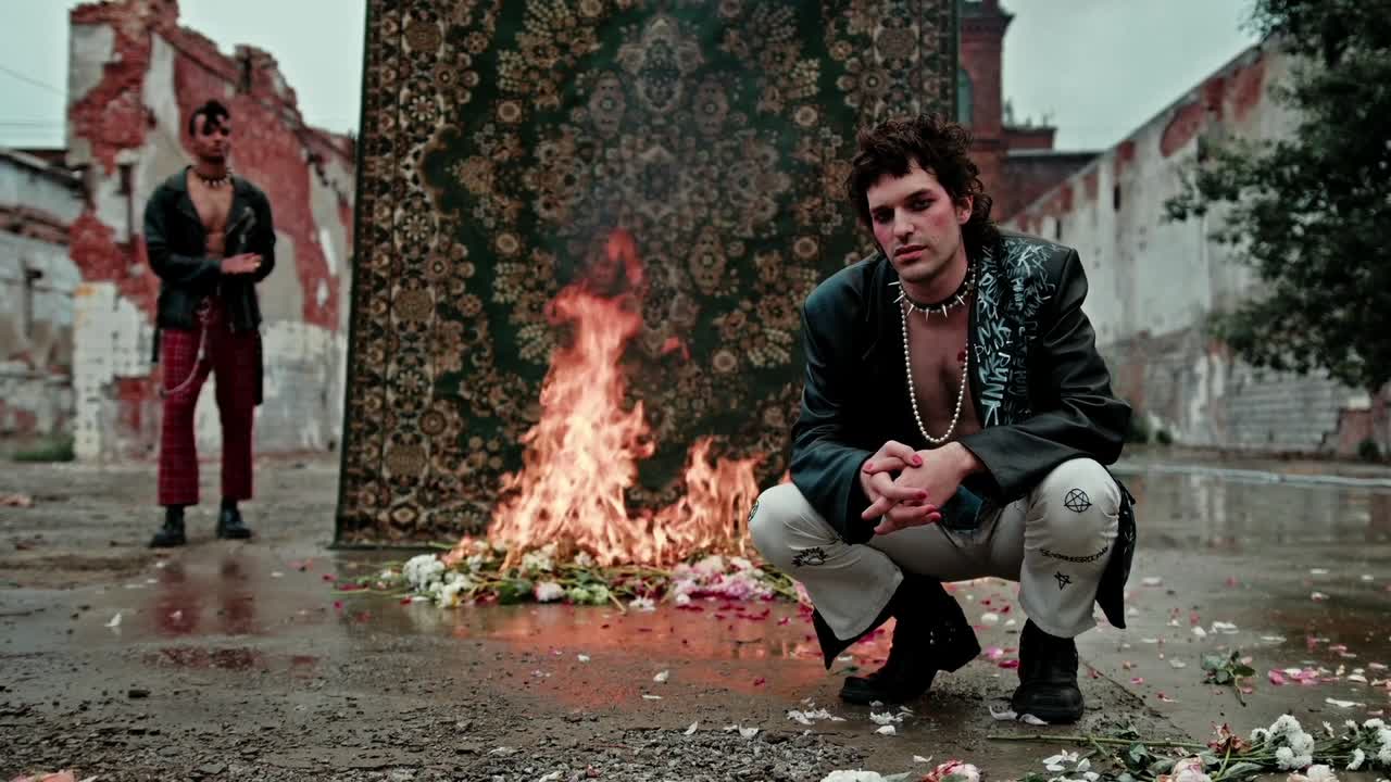 Fashion shoot, logo animation, women in the desert