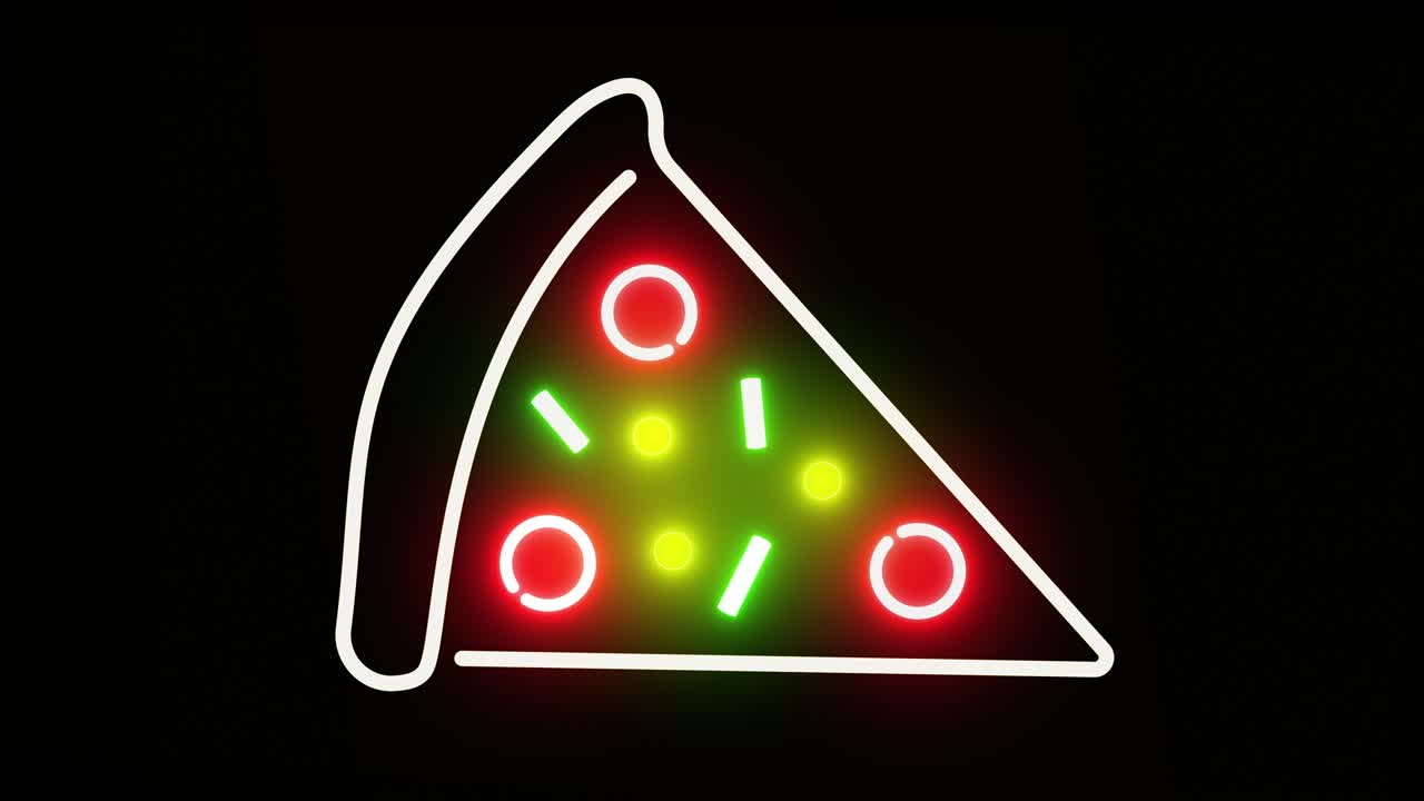 피자 네온 표지판