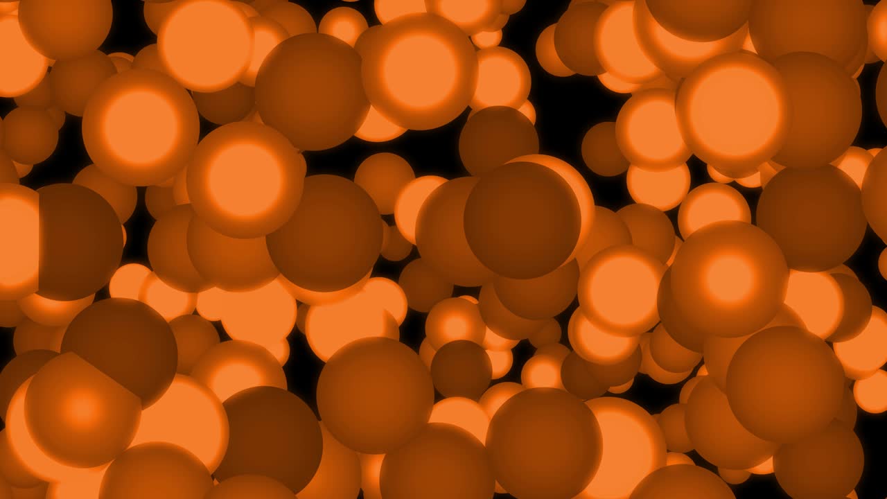 큰 크기의 점 공이 움직이는 애니메이션 모션 그래픽