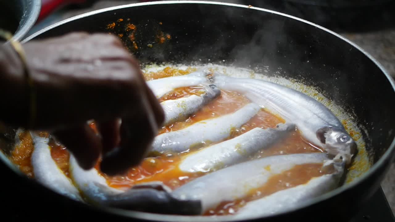 Cooking Fish in a Pan