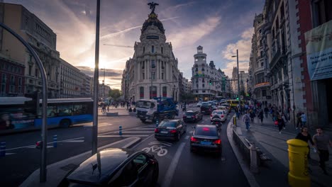 madrid hyperlapse pov driving trough the city