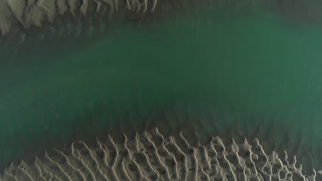 aerial shot of the cove of the parrots, rio negro, argentina