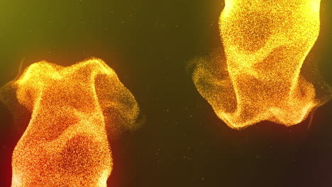 animación de rastros de luz amarillo brillante que se mueven sobre un fondo negro